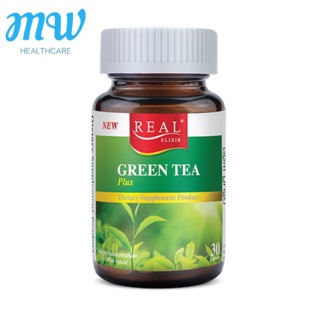 Real Elixir Green Tea สารสกัดจากชาเขียว ขนาด 30 แคปซูล