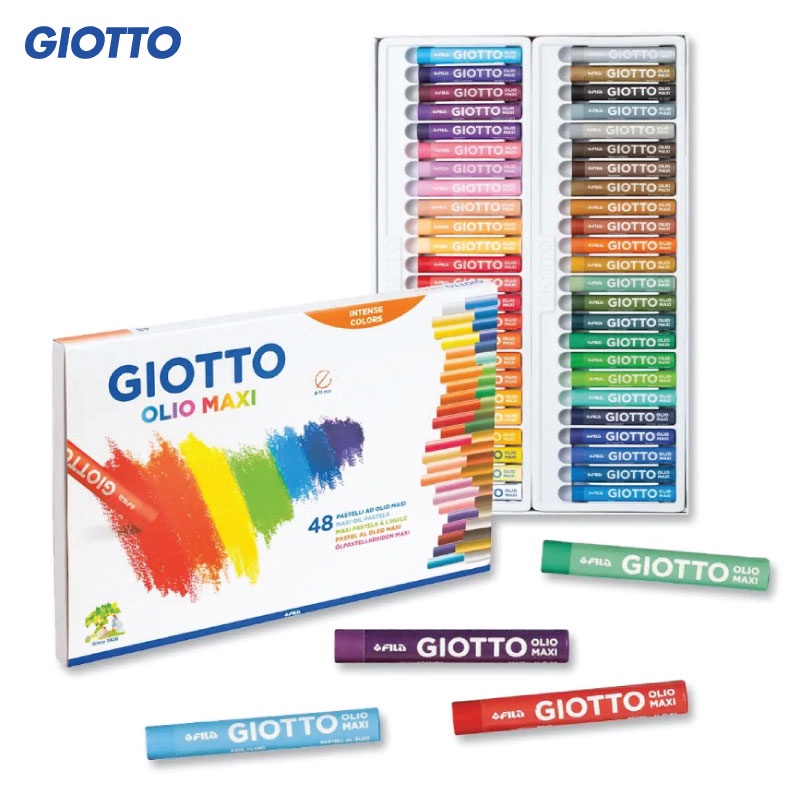 สีชอล์คน้ำมันแท่งจัมโบ้ (GIOTTO Olio Jumbo Oil Pastel)