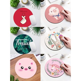 แผ่นรองเมาส์ mouse pad แบบกลม ขนาด 200*3mm