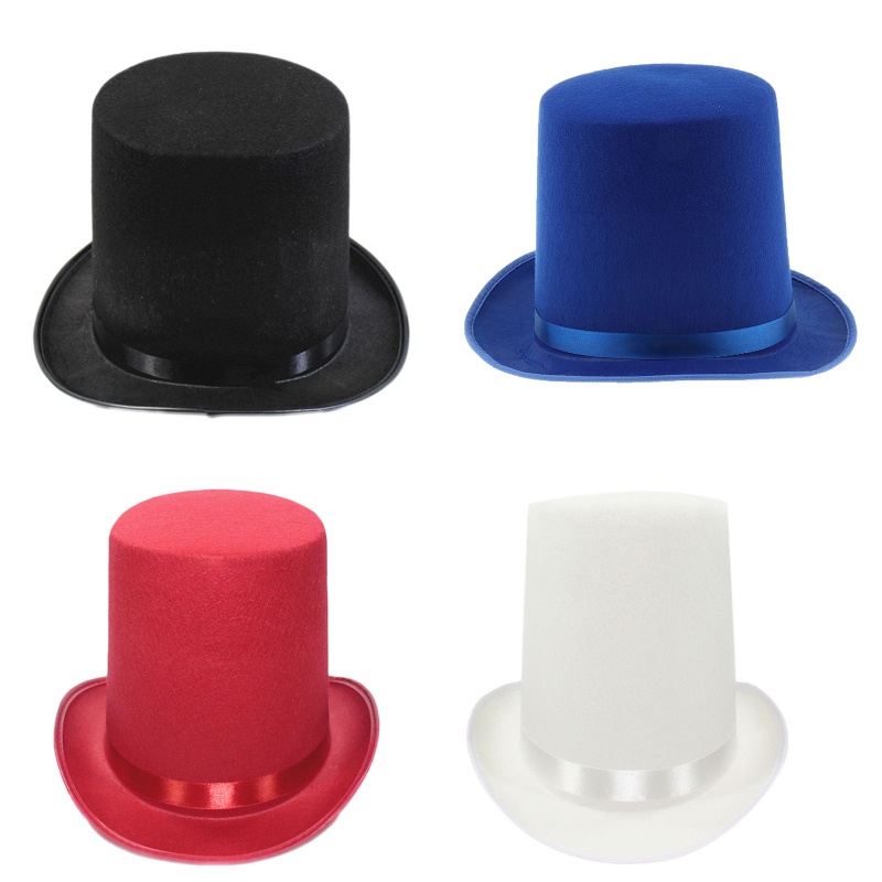 Cozy Black Top Hat Magician Top Hat Bowler Top Hat Magician Perforated Hat Party Favor