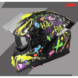 หมวกกันน๊อค Lazer Rafale-S 2019 Crazy XXX Black-Multi (Spoiler)