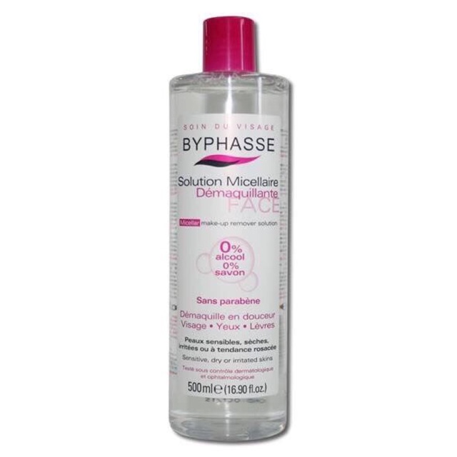 (แท้) Byphasse Micellar Makeup Remover Solution 500 ml bbeebrand