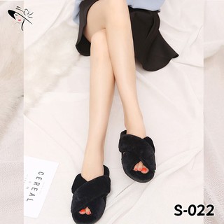 รองเท้าแตะ ใส่ในบ้าน ขนมิ้ง กันลื่น slipper