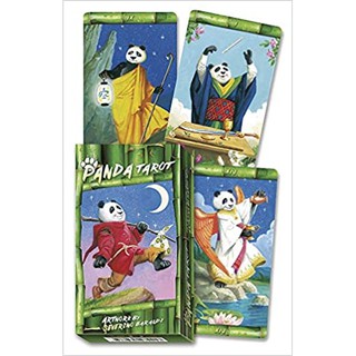 ไพ่ทาโรต์ ธีมน่ารัก แพนด้าที่ดูตลก ขบขัน เพิ่มพูนจินตนาการแห่งยิปซี Gypsy Panda Tarot Deck Cards