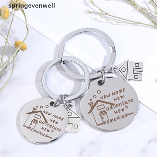 [springevenwell] ใหม่ พวงกุญแจ จี้สเตนเลส รูปบ้านผจญภัย สําหรับของขวัญพิธีขึ้นบ้านใหม่