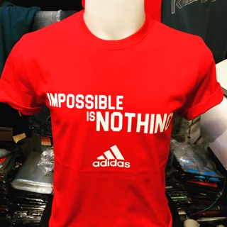 เสื้อยืด impossible is nothing adidas T-Shirt 💯Cotton No.30 ไม่มีตะเจ็บข้าง สินค้ามี 6 สี