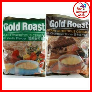 Gold Roast ธัญพีชพร้อมทาน มี 2 กลิ่น ช็อกโกแล็ต,วานิลา บรรจุ 20 ซอง