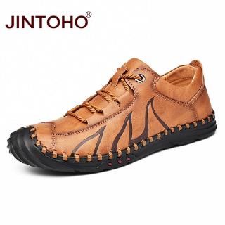 jintoho รองเท้าโลฟเฟอร์รองเท้าหนังแฟชั่นผู้ชาย