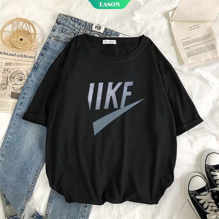 เสื้อยืดแขนสั้น ทรงหลวม สไตล์เกาหลี แฟชั่นฤดูร้อน สําหรับผู้หญิง 2022 ...