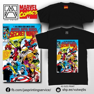 เสื้อยืด Marvel Comic Cover Shirt - Secret Warเสื้อยืด เสื้อยืดเท่