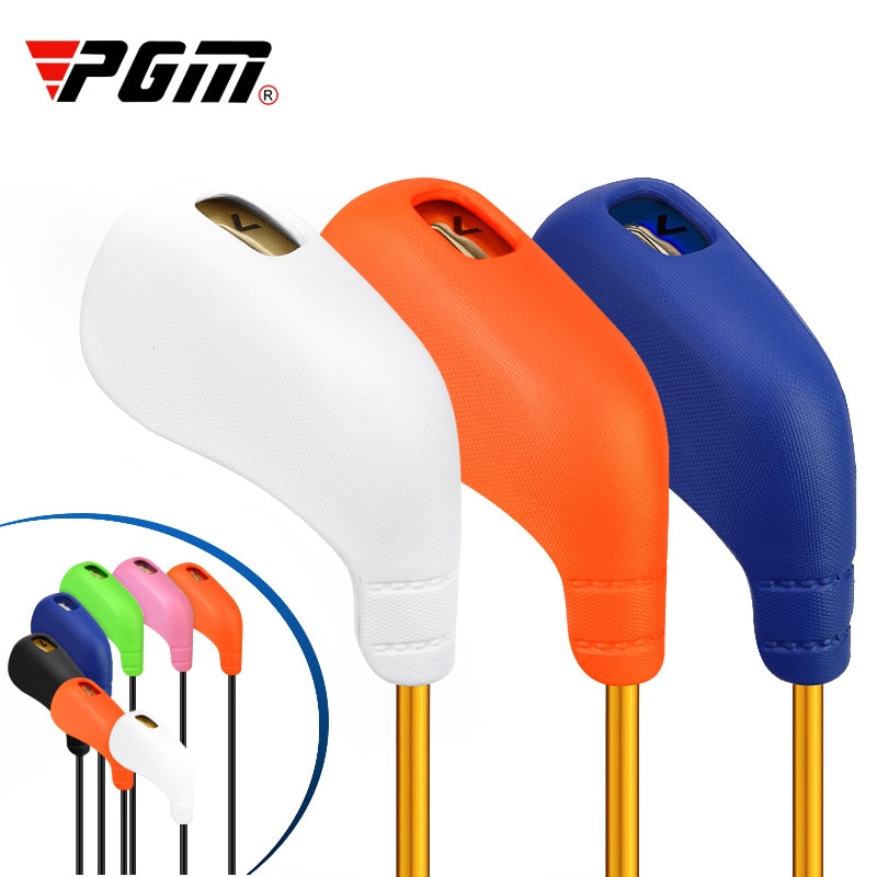Pgm GT033 ผ้าคลุมหัวไม้กอล์ฟ TPE กันน้ํา เป็นมิตรกับสิ่งแวดล้อม สีฟ้า ดํา ส้ม ชมพู ขาว เขียว 8 ชิ้น ต่อชุด