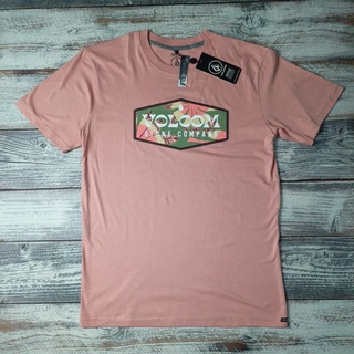 Original VOLCOM เสื้อยืดลําลองสําหรับผู้ชายแขนสั้นพิมพ์ลาย BM PLANETSURFS-5XL