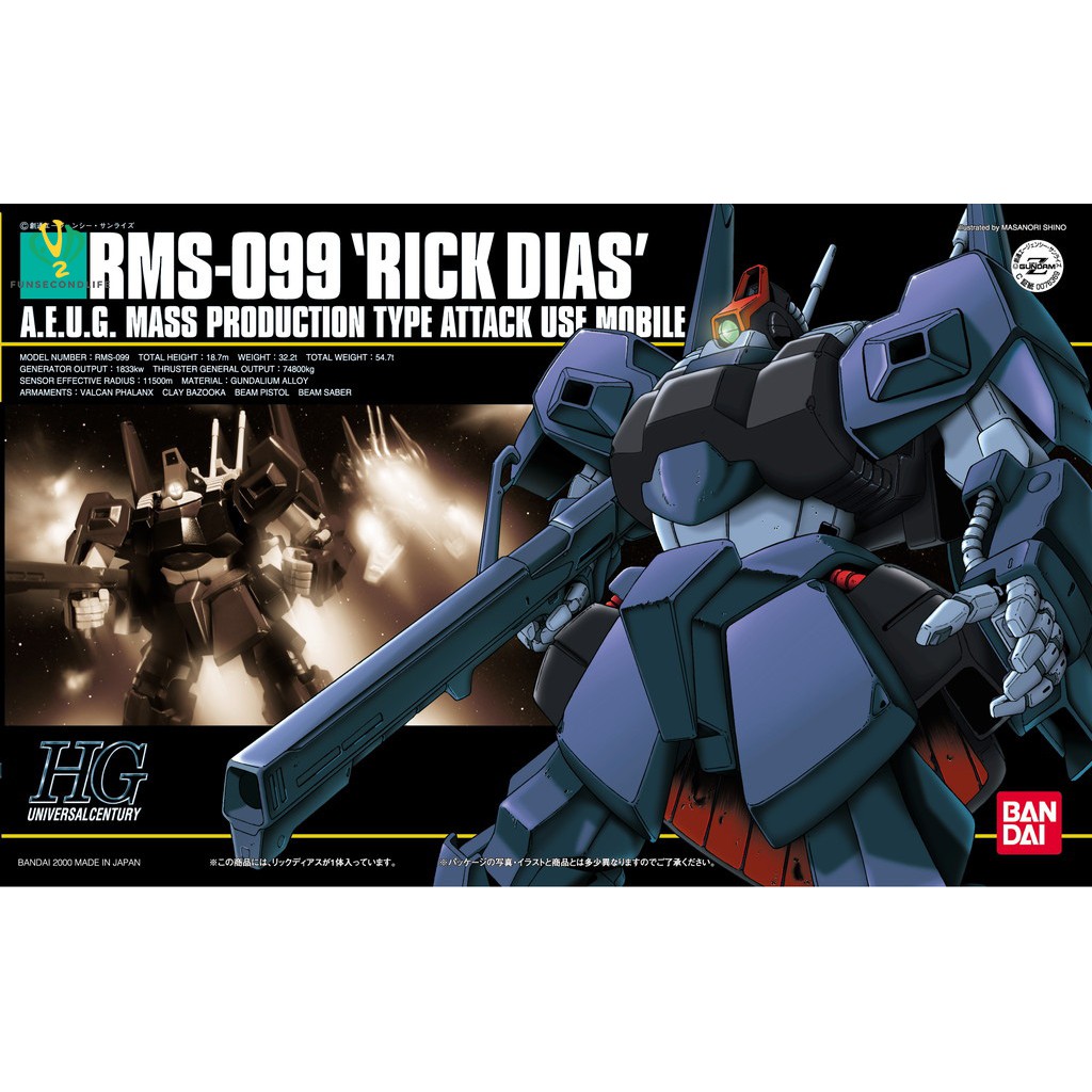 Bandai HG 1/144 Rick Dias กันพลา