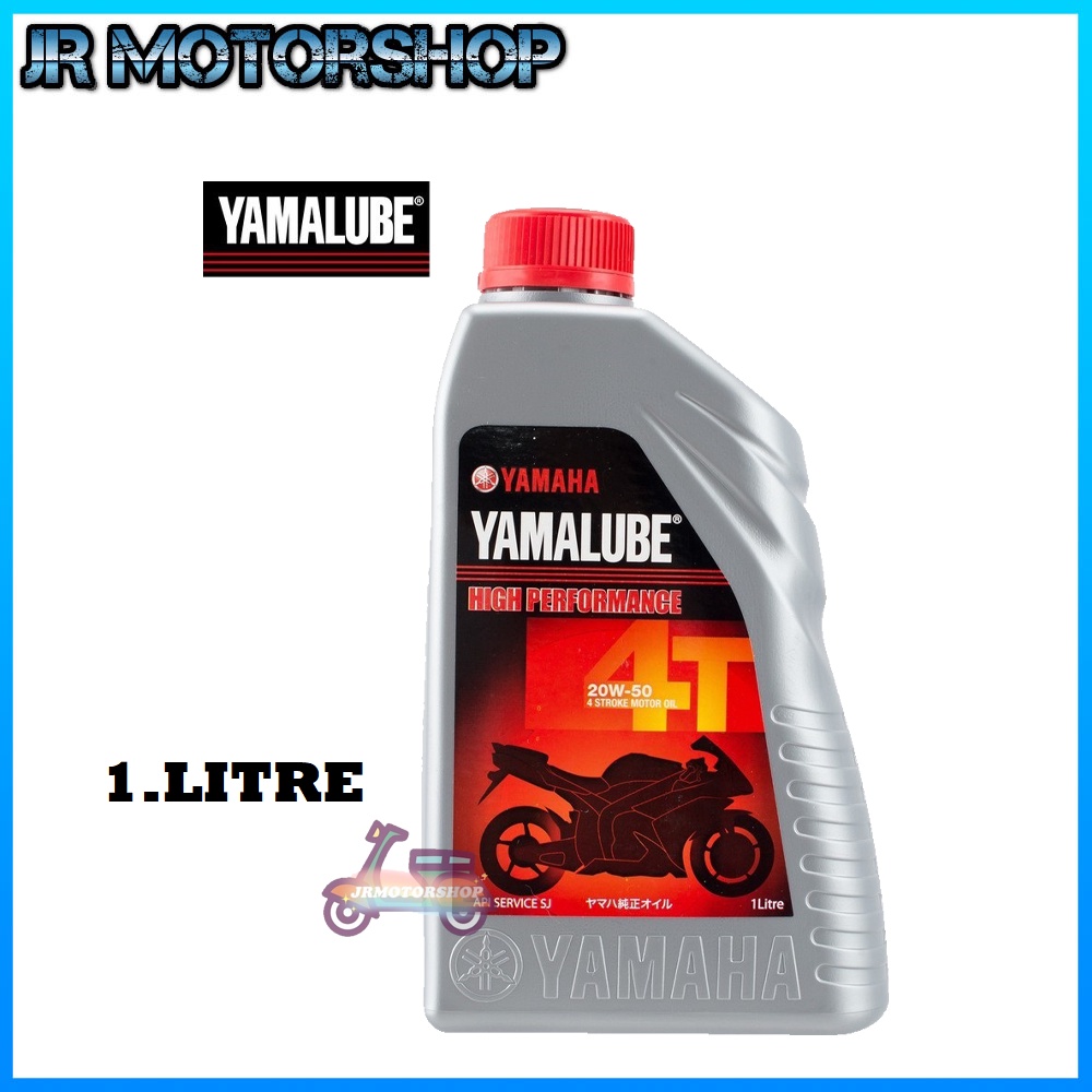 YAMALUBE YAMAHA ENGINE OIL MINYAK HITAM 4T 20W50 1.0 LITER