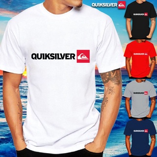 เสื้อยืดผ้าฝ้าย เสื้อยืดแขนสั้นลําลอง คอกลม ผ้าฝ้าย 100% พิมพ์ลาย Quiksilver แฟชั่นฤดูร้อน สําหรับผู้ชาย 2022