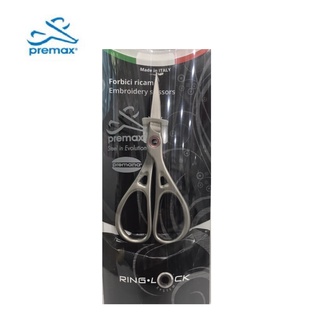 Premax กรรไกร embroidery scissors ขนาด 4 1/4 นิ้วระบบ ring lock