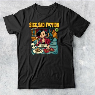 เสื้อยืด พิมพ์ลาย Sick Sad Fiction เหมาะกับของขวัญ สไตล์คลาสสิก สําหรับผู้ชาย และผู้ใหญ่ #Dm 778406S-5XL