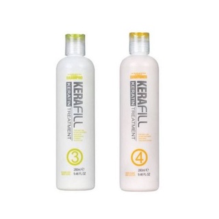 kerafill dairy shampoo &amp; conditioner เบอร์ 3 และเบอร์ 4 280 ml