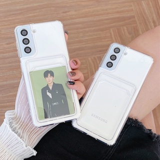 เคสโทรศัพท์มือถือแบบนิ่ม พร้อมช่องใส่บัตร สําหรับ Samsung Galaxy A21S A21 A20S A30S A50S A70S A03S A10S A20 A30 A50 A70 A10 M01S M10 A2 Core