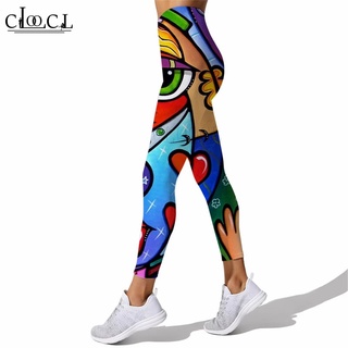 CLOOCL กางเกงเลกกิ้ง เอวสูง ยืดหยุ่น หลากสีสัน เหมาะกับใส่ออ…