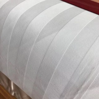 ผ้าปูที่นอน 6ฟุต 5ฟุต 3.5ฟุต cotton100% รัดมุม ลายริ้ว ทอ300เส้น เกรดโรงแรม
