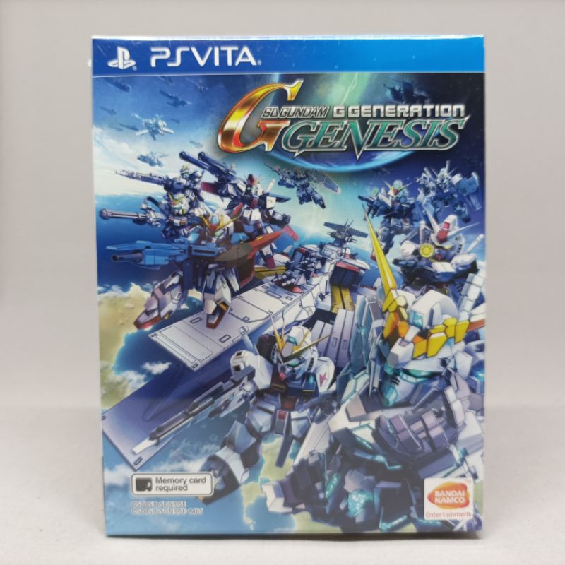 (New)(มือ1) SD Gundam G Generation Genesis PS Vita (2 Card) | แผ่นเกมเพลสเตชั่นวีต้า แท้ | Zone 3 | Voice Japan Sub ENG