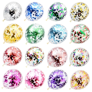 ลูกโป่งใส confetti 12 นิ้ว มีสีเยอะมากกกกกก (ไม่แถมก้าน,ริบบิ้น)