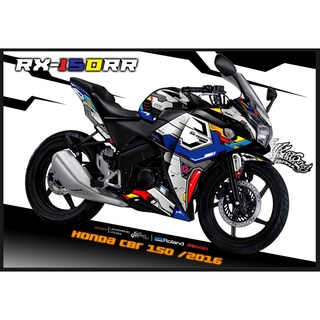 สติ๊กเกอร์แต่งลายรถ Honda Cbr 150 ตัวโมลเดลก่อนโฉมใหม่ ปี 2015 ลาย Rx-150R