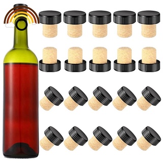 24 Pieces Cork Plugs Cork Stoppers Tasting Corks T-Shape Wine Corks