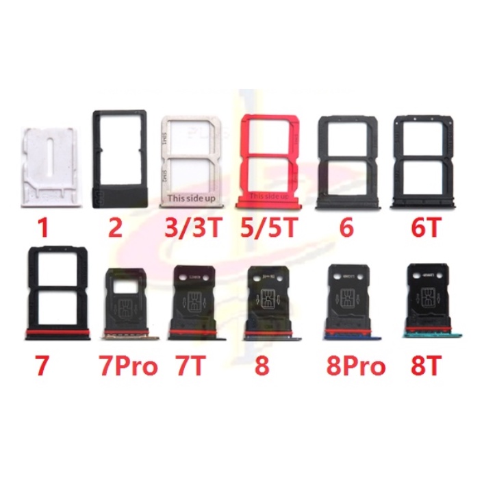 ถาดซิม (sim tray) สําหรับ Oneplus 5 5T 6 6T 7 7T Pro 8 8T 9 9T Pro