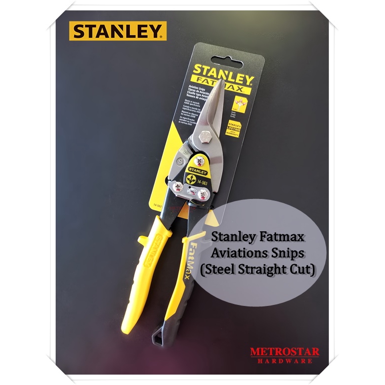 Stanley Fatmax Straight Cut Compound Action Aviation Snips