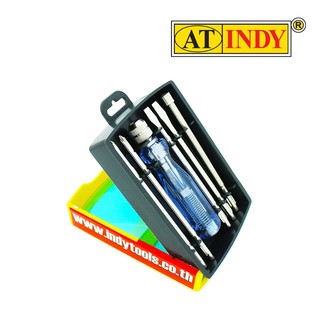 AT INDY 6 Pcs. Spark Tester Screwdriver Set. ไขควงเช็คไฟ 6 ตัวชุด A20