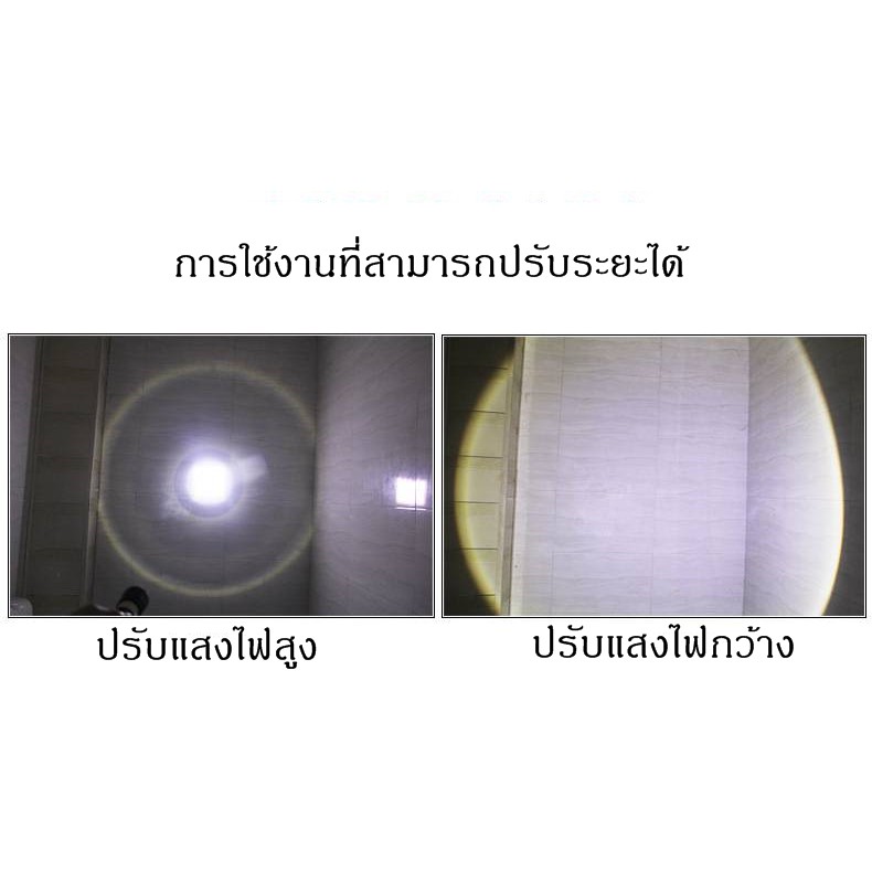 ไฟฉายแรงสูง Xpe Cob Light 3W ไฟLED พกพา ไฟเดินป่า พร้อมสายชาร์จ USB #6
