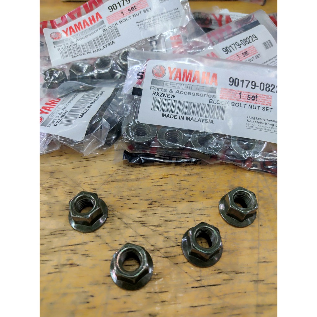 YAMAHA RXZ BLOCK NUT RXZ BLOK NUT ชุดต่อ 4 ชิ้น