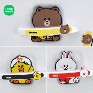 สติ๊กเกอร์กันชนลายการ์ตูนสําหรับติดประตูรถยนต์ LINE FRIENDS