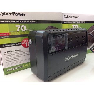 เครื่องสำรองไฟ Cyberpower UPS BU800E-AS 800VA/480W สเปกงานราชการ ( iCT )