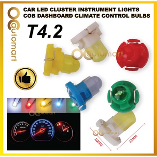 หลอดไฟควบคุมสภาพอากาศ LED T4.2 COB สําหรับรถยนต์