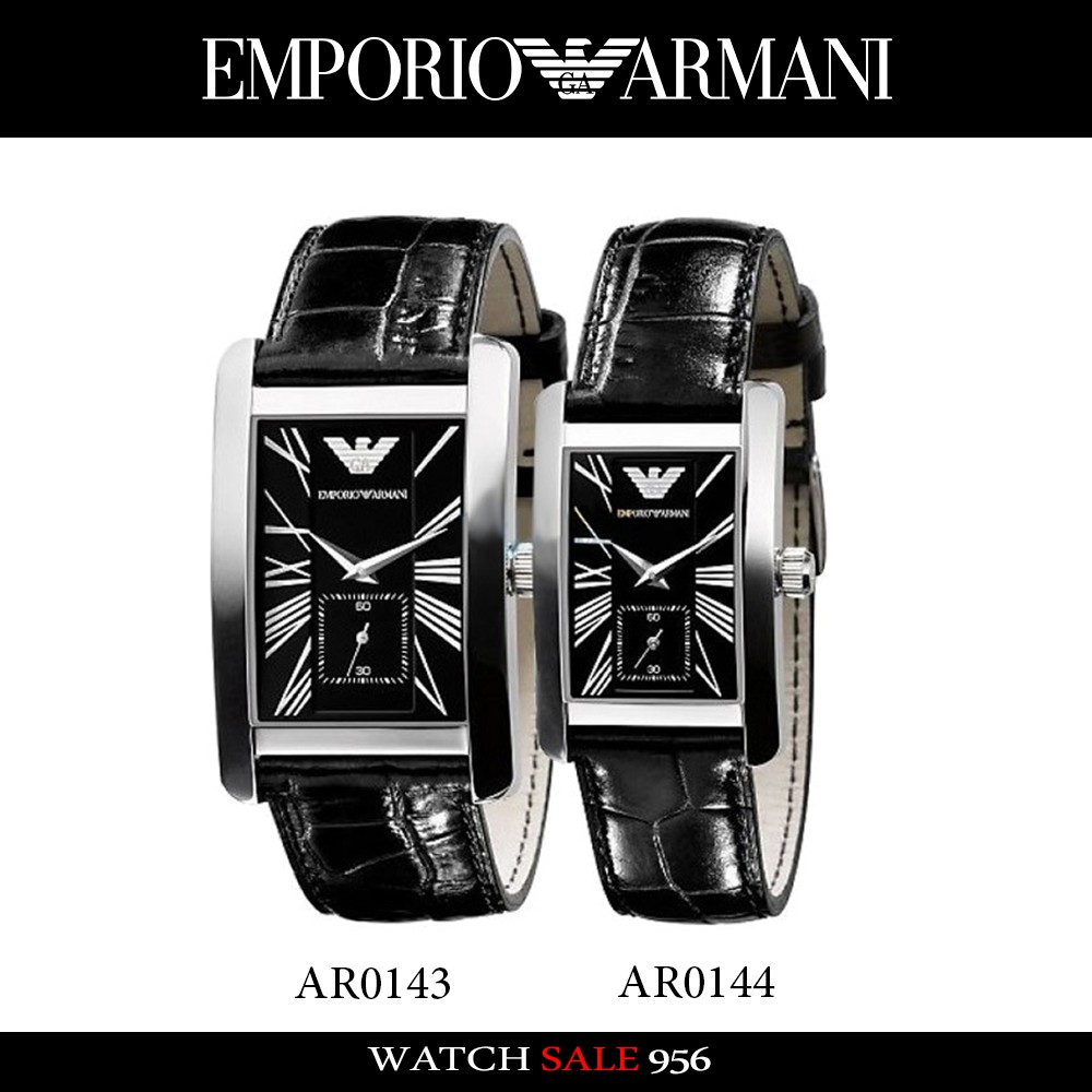 นาฬิกาคู่ EMPORIO ARMANI รุ่น AR0144 / AR0143
