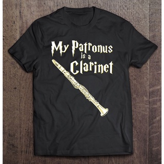 【2022New】เสื้อยืด พิมพ์ลาย My Patronus Is A Clarinet Harry Fan Clarinet Player เหมาะกับของขวัญ สําหรับผู้ชาย