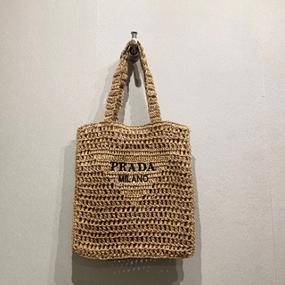 กระเป๋า ปาด้า logoed crochet tote bag พร้อมส่งค่ะ ขนาด (กว้าง14 xสูง15.5 นิ้วค่ะ) ถ่ายสดจากสินค้าจริง