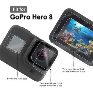 ฟิล์มกันรอยหน้าจอ 3 ชิ้นสำหรับ GoPro Hero 8