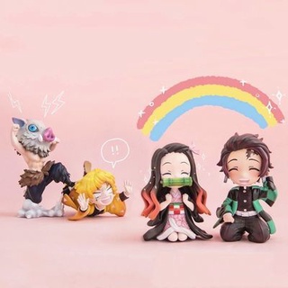 🌈 ใบมีด Demon Slayer Moe Series Tanjiro Nidouzi ภรรยาของฉัน Zenyi Mouhei Inosuke ตกแต่งรูป