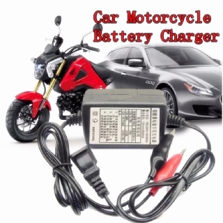 Center เครื่องชาร์จแบตเตอรี่ 12V Sealed Lead Acid Car Motorcycle Battery Charger Rechargeable Maintainer(1ชิ้น)