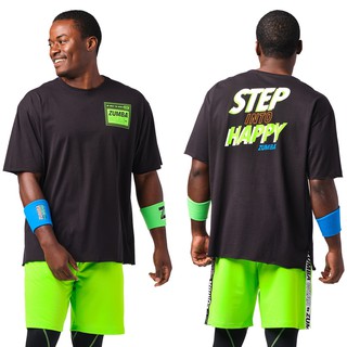 Zumba Wear : Step Into Happy Tee (เสื้อยืดออกกำลังกายซุมบ้า)