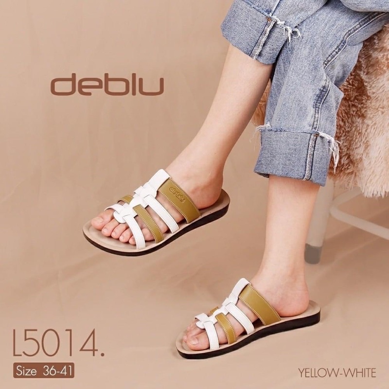 NFshoes ถูกสุด! รองเท้าแตะ หญิง เพื่อสุขภาพ Deblu เดอบลู รุ่น L5014 พื้นนุ่ม น้ำหนักเบา ของแท้ 100%