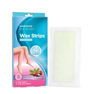E-TAX🌸 วัตสัน แวกซ์กำจัดขน 8 แผ่น WATSONS wax strips แวกซ์ขน แผ่นกำจัดขน ครีมกำจัดขน