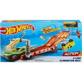 Hot Wheels 4-Lane Elimination Race Track รางแข่งรถ Hotwheels รถของเล่น รถโมเดล 1:64 รุ่น GDY60