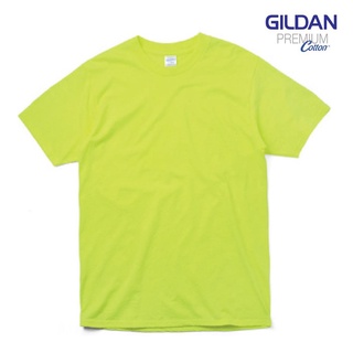 เสื้อยืดสีเขียวนีออน Premium Cotton