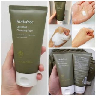 โฟมล้างหน้าสกัดจากน้ำมันมะกอก Innisfree Olive Real Cleasing Foam