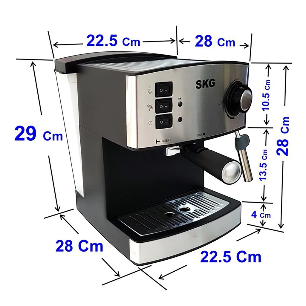 SKG เครื่องชงกาแฟสด รุ่น SK-1205  แถมฟรี!! ก้านชงกาแฟ,ถ้วยกรองกาแฟขนาด 2 คัพ,ช้อนตักกาแฟ รับประกัน 1 ปี thumbnail 9